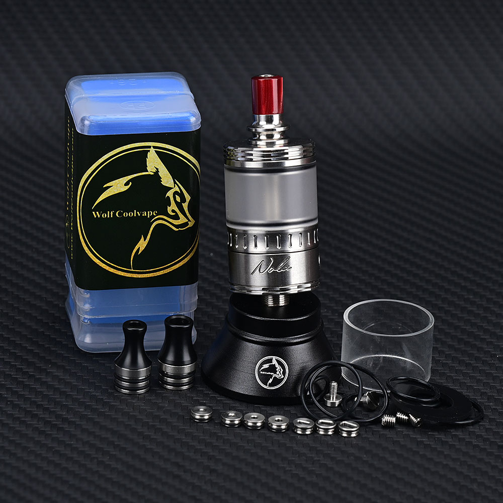 Wolfcoolvape NOLA RTA リビルダブルアト - Vaping Air のレビューと価格