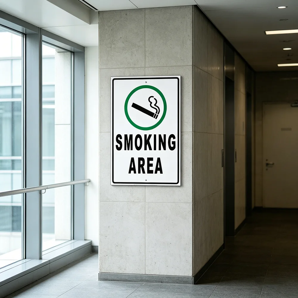 安全標識：喫煙・電子タバコ使用可。指定区域。店舗内のみ。壁掛 - Vaping Store のレビューと価格