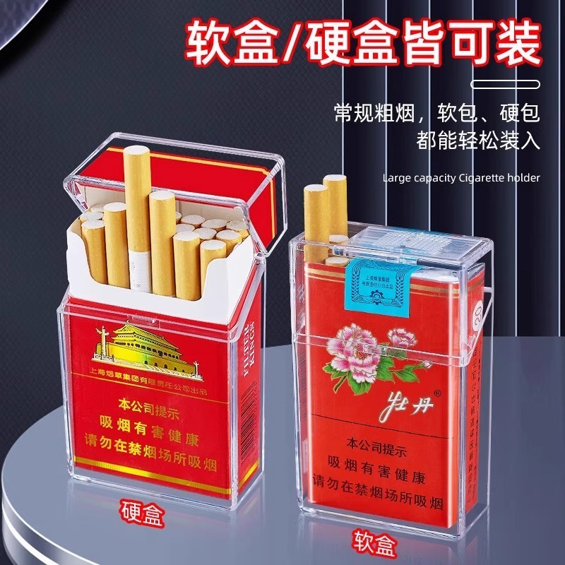 透明フリップカバースライド式タバコボックスポータブル密封防水 - Smoking & Vaping Accessories のレビューと価格